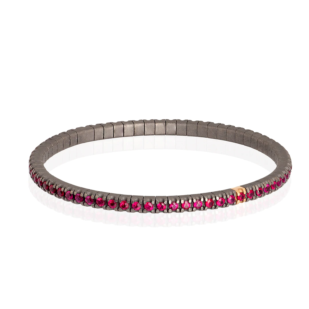 Bracciale Tennis Uomo con Cubic Zirconia Effetto Dégradé in Argento 925 - Albert M