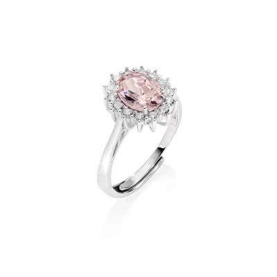 Anello Adattabile Royal Lady con Morganite