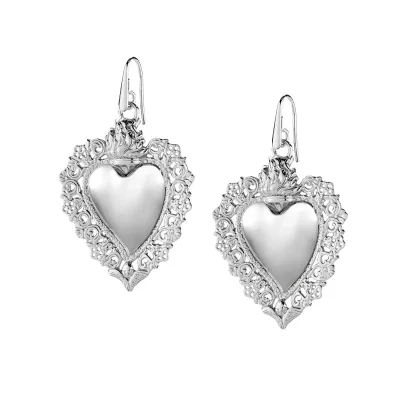 Orecchini Sacro Cuore Pendente