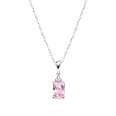 Collana Princess con Zirconi Rosa e Bianchi