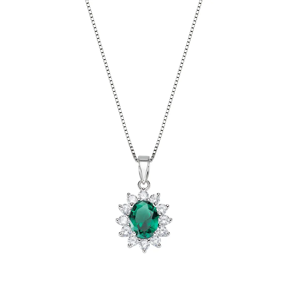 Collana Royal Lady Zircone Verde