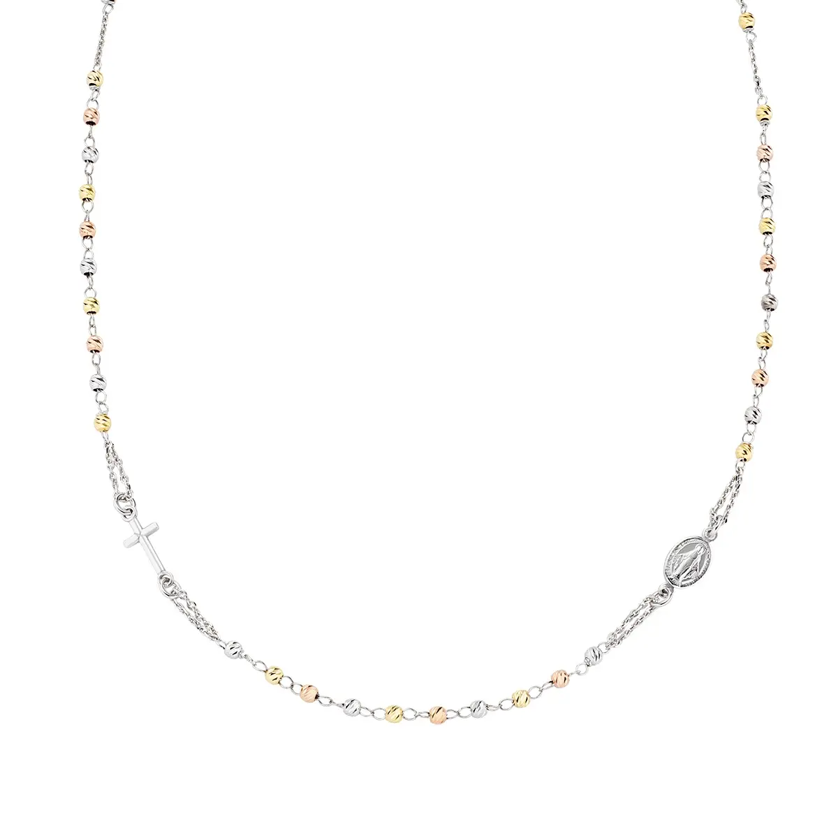 Rosario Girocollo Grani Multifinitura